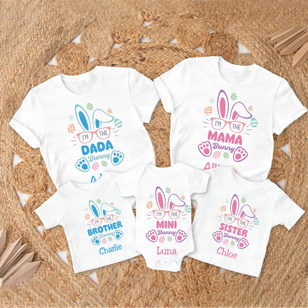 Personalized Family Happy Easter Matching Shirt | CWEaster60