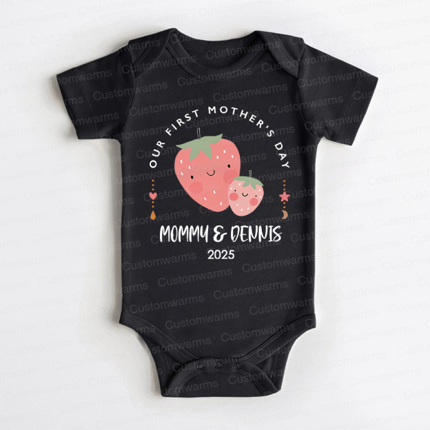 Personalized First Mother's Day Mommy and Baby Outfit | CWFamily18