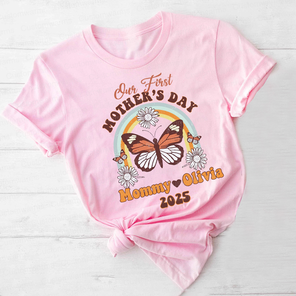 Personalized First Mother's Day Mommy and Baby Outfit | CWFamily34