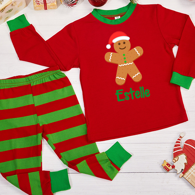 Personalized Kids Christmas Pajamas Set | inSet18