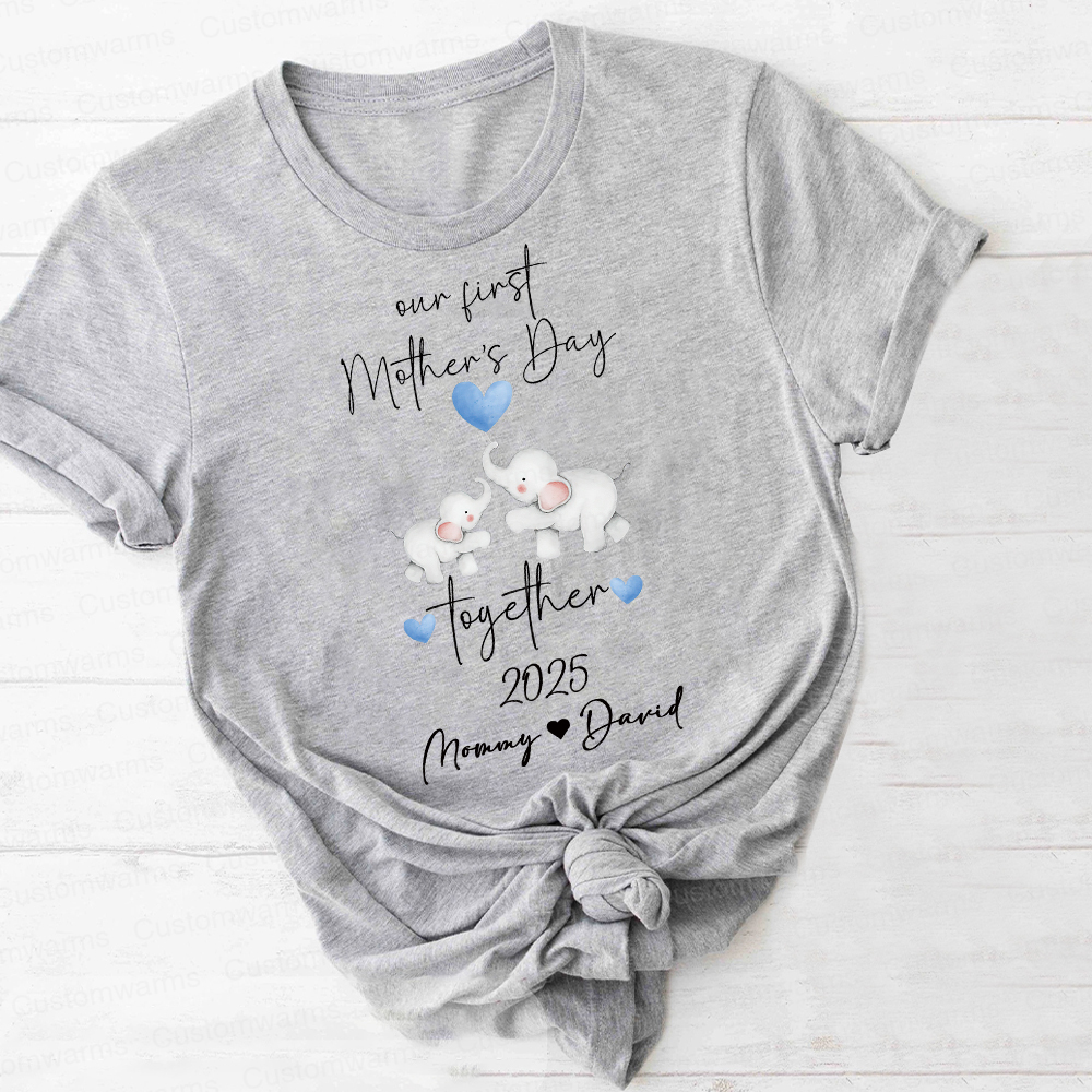 Personalized First Mother's Day Mommy and Baby Outfit | CWFamily26
