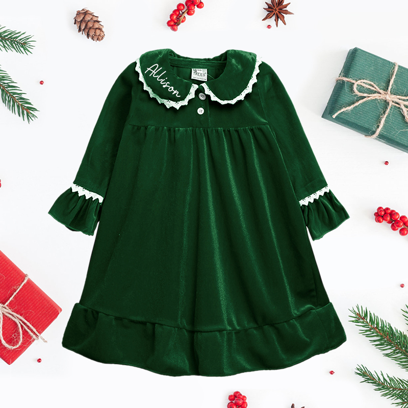 Personalized Embroidered Kids Christmas Outfit | inSet20