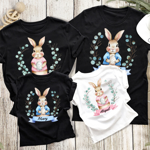 Personalized Family Happy Easter Matching Shirt | CWEaster61