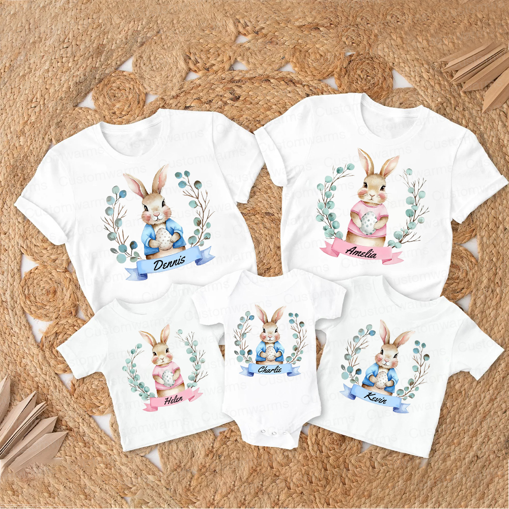 Personalized Family Happy Easter Matching Shirt | CWEaster61