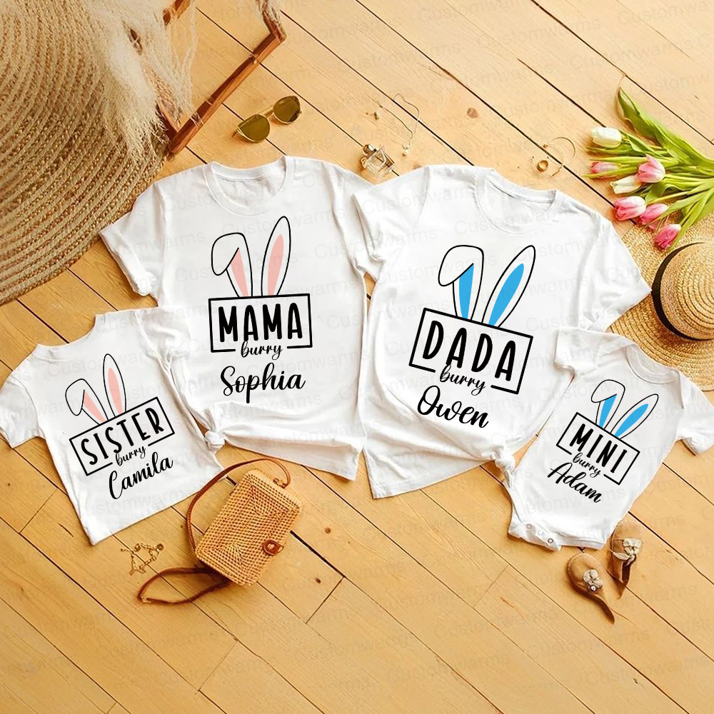 Personalized Family Happy Easter Matching Shirt | CWEaster63