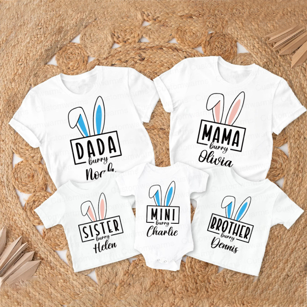 Personalized Family Happy Easter Matching Shirt | CWEaster63