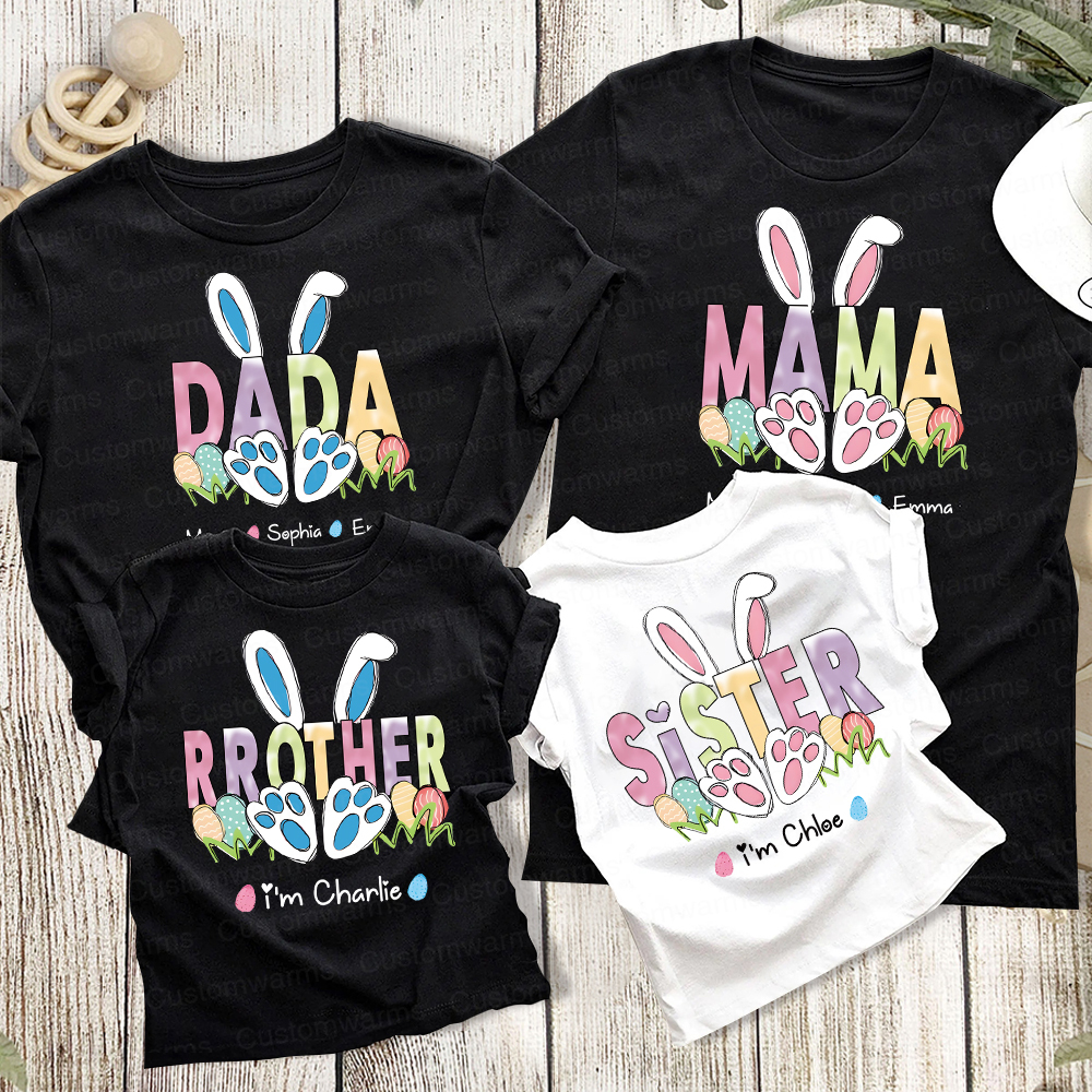 Personalized Family Happy Easter Matching Shirt | CWEaster64