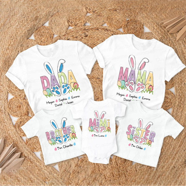 Personalized Family Happy Easter Matching Shirt | CWEaster64