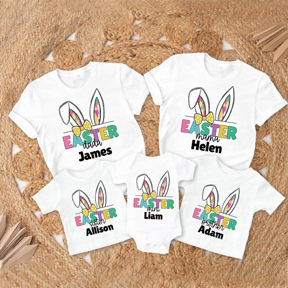 Personalized Family Happy Easter Matching Shirt | CWEaster67