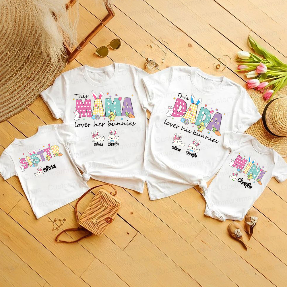 Personalized Family Happy Easter Matching Shirt | CWEaster68