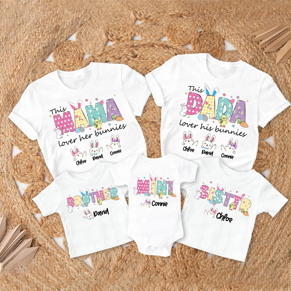 Personalized Family Happy Easter Matching Shirt | CWEaster68