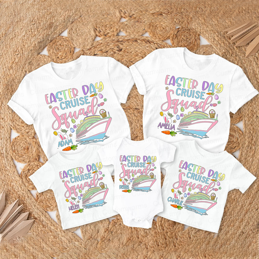 Personalized Family Happy Easter Matching Shirt | CWEaster69