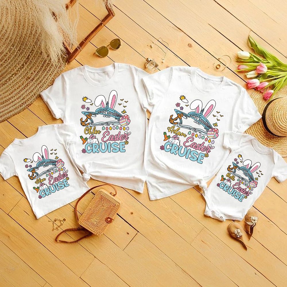Personalized Family Happy Easter Matching Shirt | CWEaster70