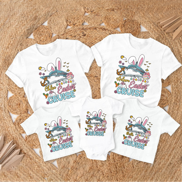 Personalized Family Happy Easter Matching Shirt | CWEaster70