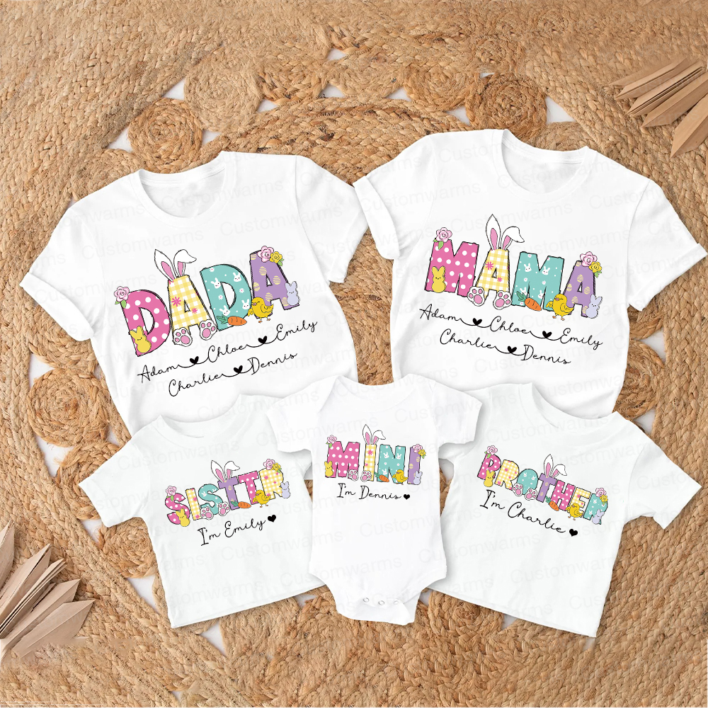 Personalized Family Happy Easter Matching Shirt | CWEaster73