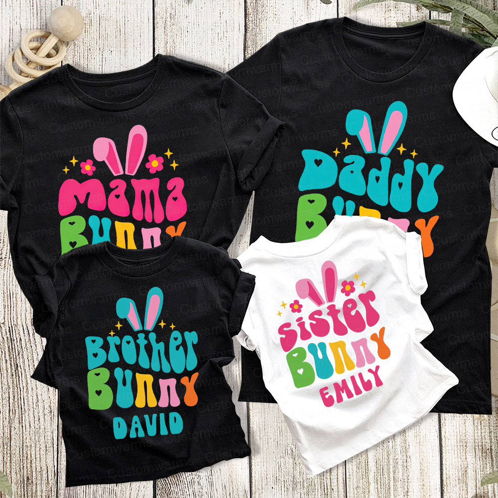 Personalized Family Happy Easter Matching Shirt | CWEaster75