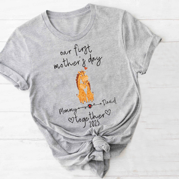 Personalized First Mother's Day Mommy and Baby Outfit | CWFamily43
