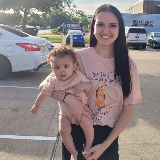 Personalized First Mother's Day Mommy and Baby Outfit | CWFamily43