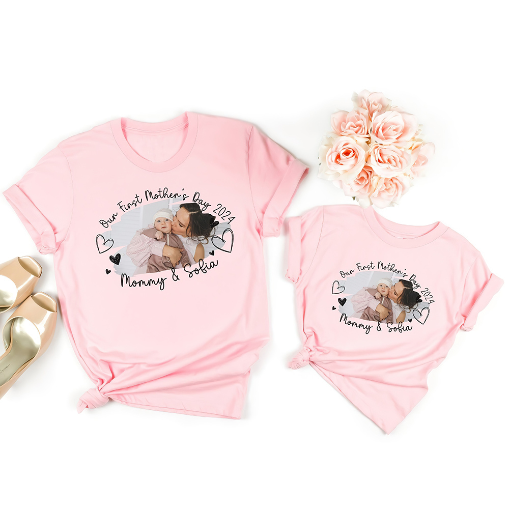 Personalized First Mother's Day Mommy and Baby Outfit | CWFamily60