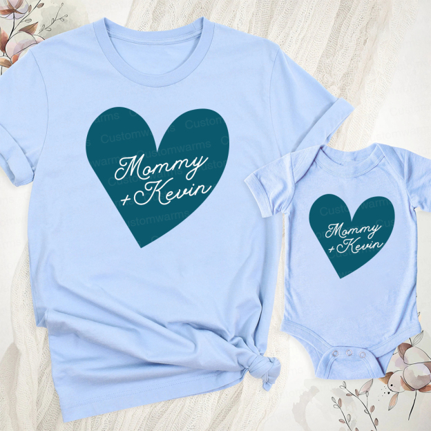 Personalized First Mother's Day Mommy and Baby Outfit | CWFamily62