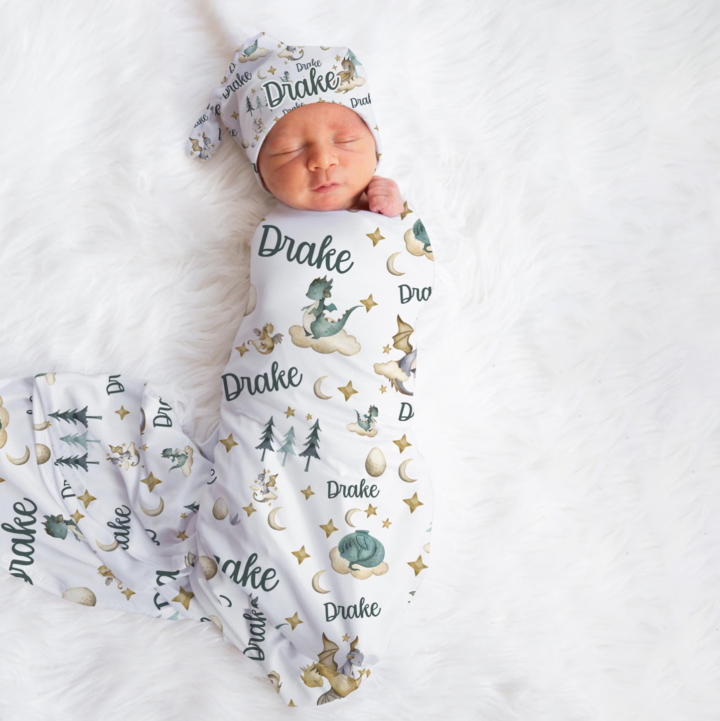 Personalized Baby Swaddle Blanket Set | BBBlanket26
