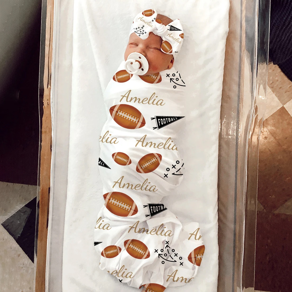 Personalized Baby Swaddle Blanket Set for Comfort & Unique | BBBlanket31