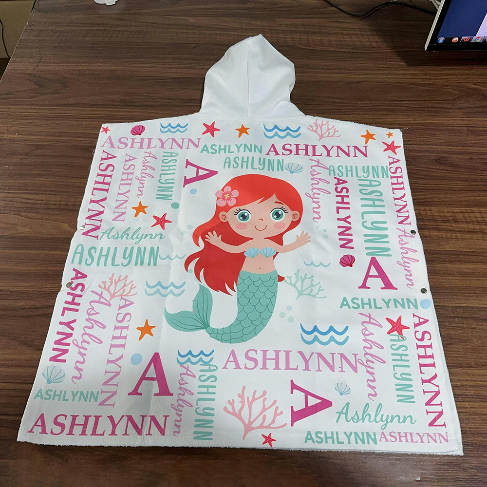 Personalized Hooded Beach Towel for Summer & Beach | CWHTowel47