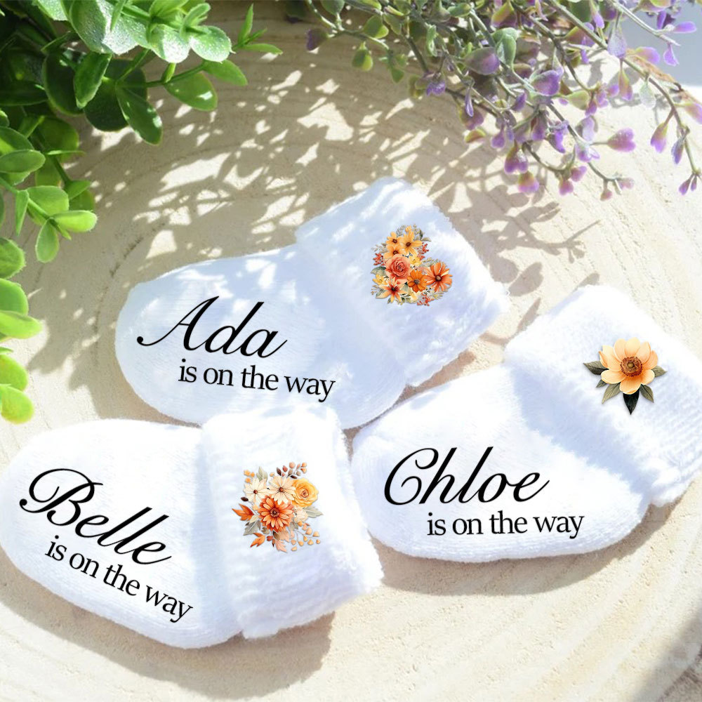Personalised Pregnancy Announcement Baby Socks | CWBaby220