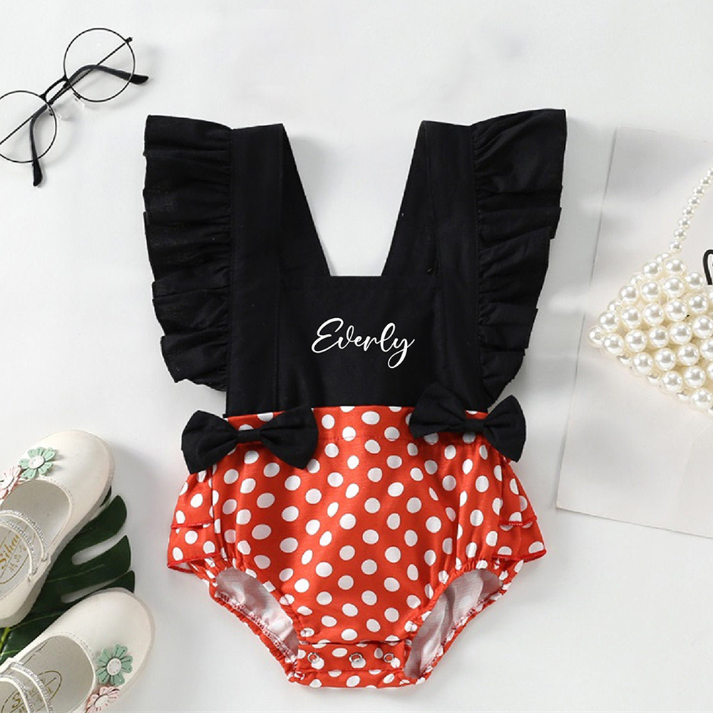 Personalised Baby Girl Cute Romper and Headband Set | CWBaby221