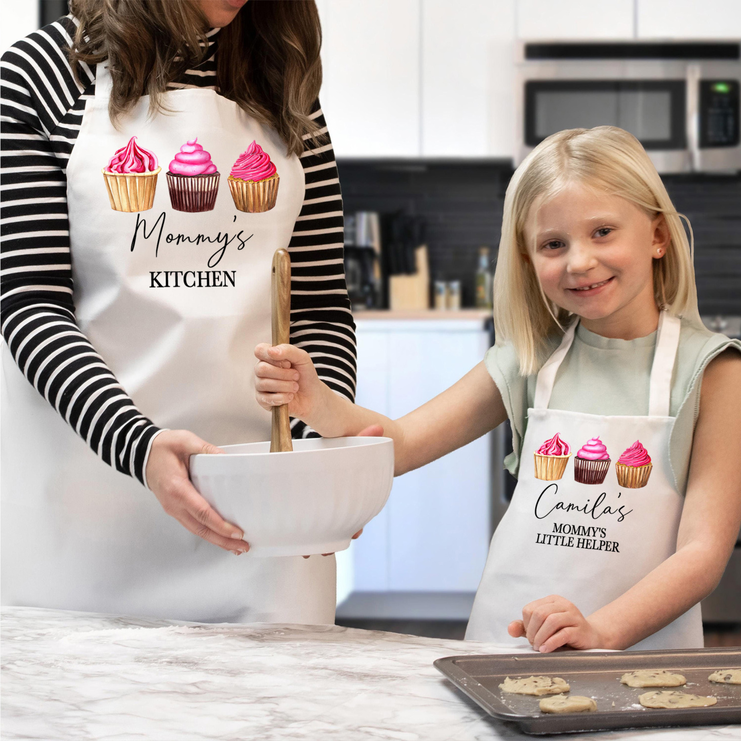 Personalised Waterproof Matching Family Apron | Apron48