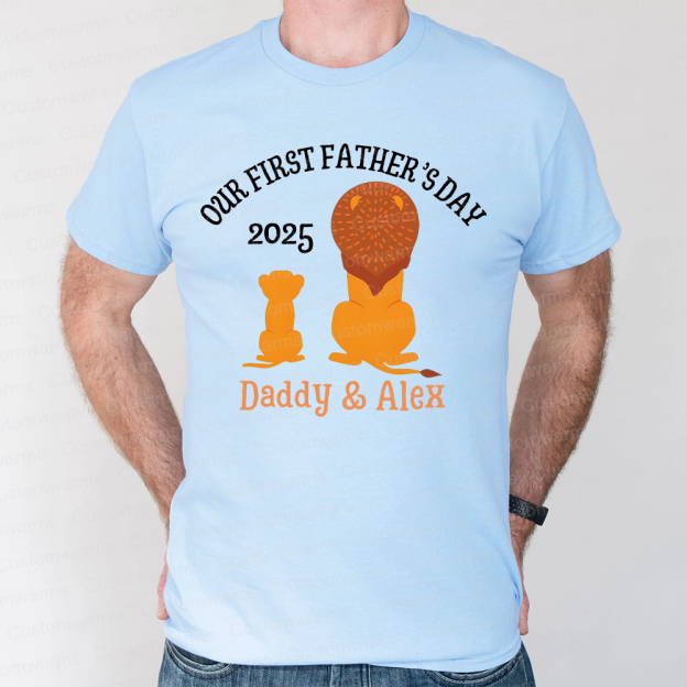 Personalized First Father's Day Daddy and Baby Outfit | CWFamily65
