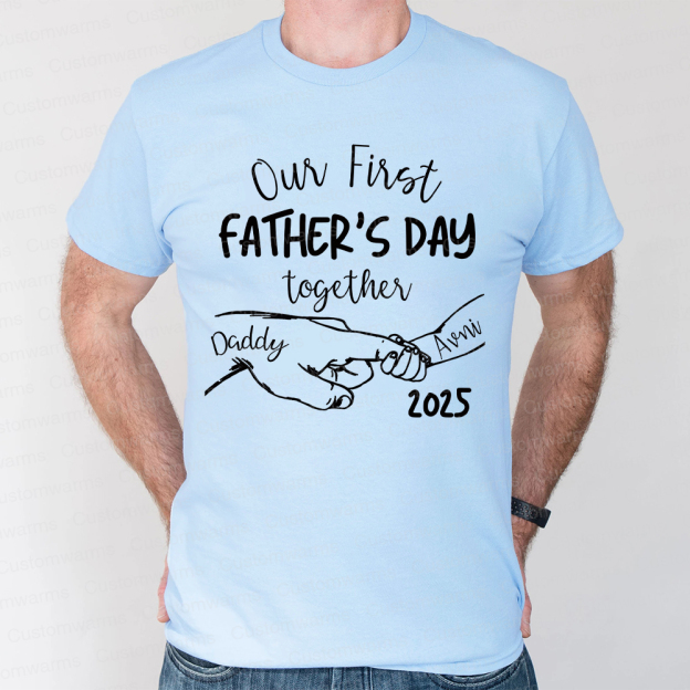 Personalized First Father's Day Daddy and Baby Outfit | CWFamily66