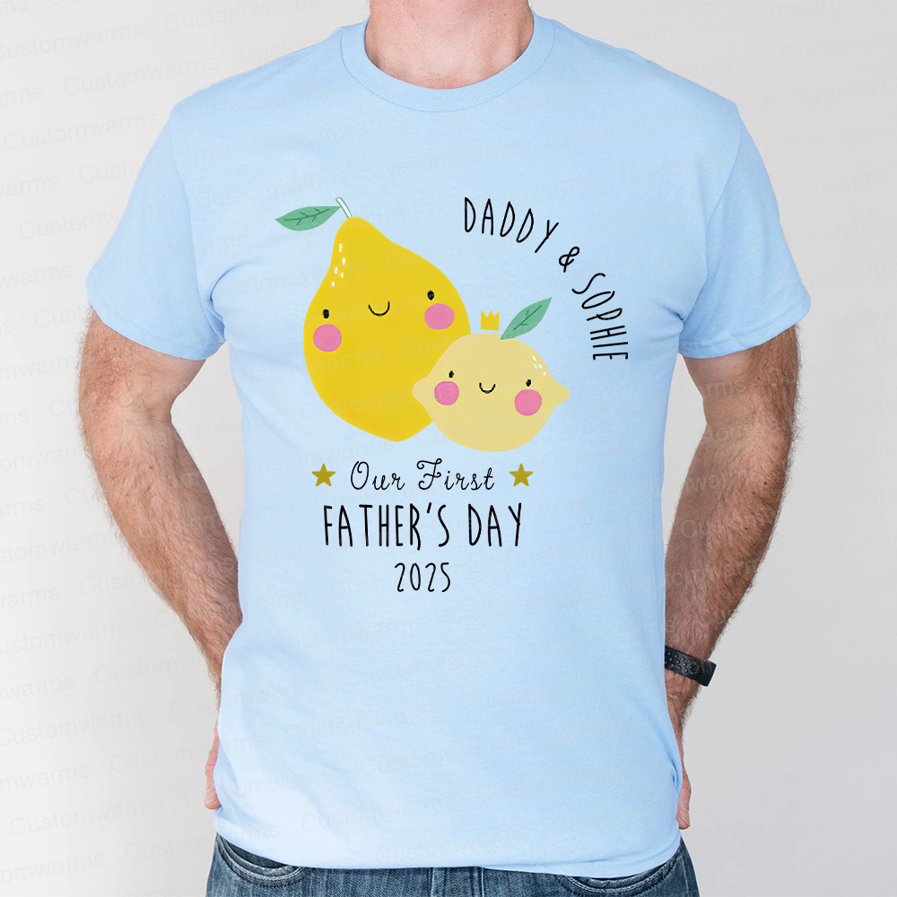 Personalized First Father's Day Daddy and Baby Outfit | CWFamily69