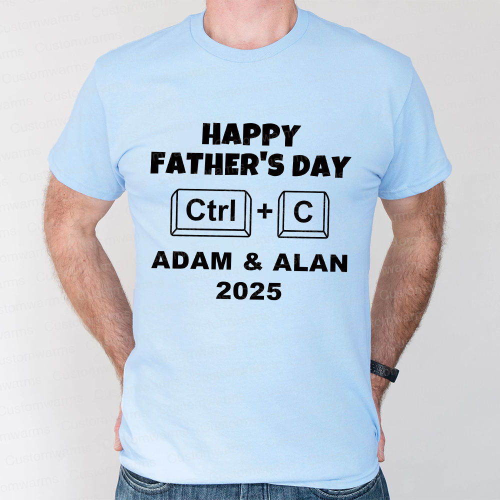 Personalized First Father's Day Daddy and Baby Outfit | CWFamily71