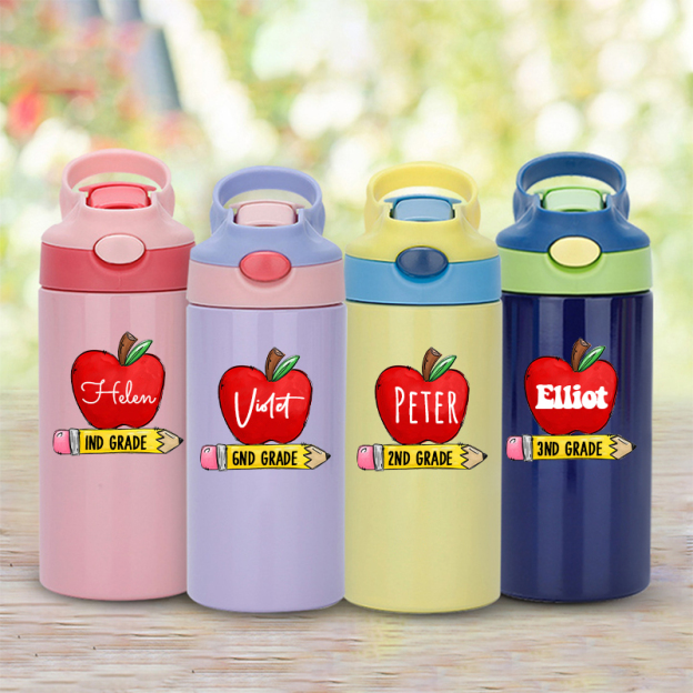 Personalised BPA Free 12oz Kid Water Bottles | YouBottle77
