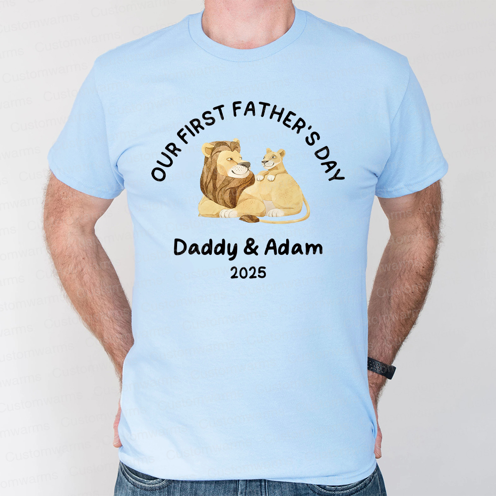 Personalized First Father's Day Daddy and Baby Outfit | CWFamily77