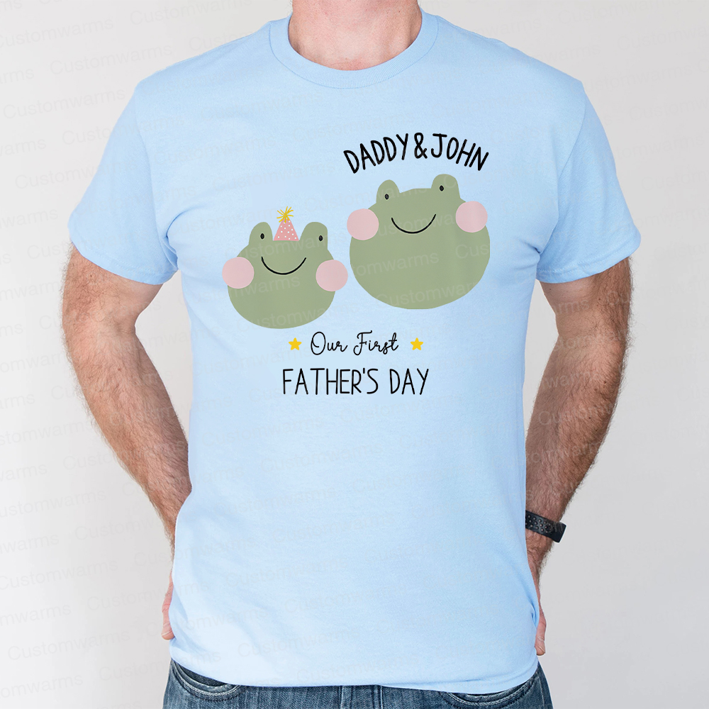 Personalized First Father's Day Daddy and Baby Outfit | CWFamily80