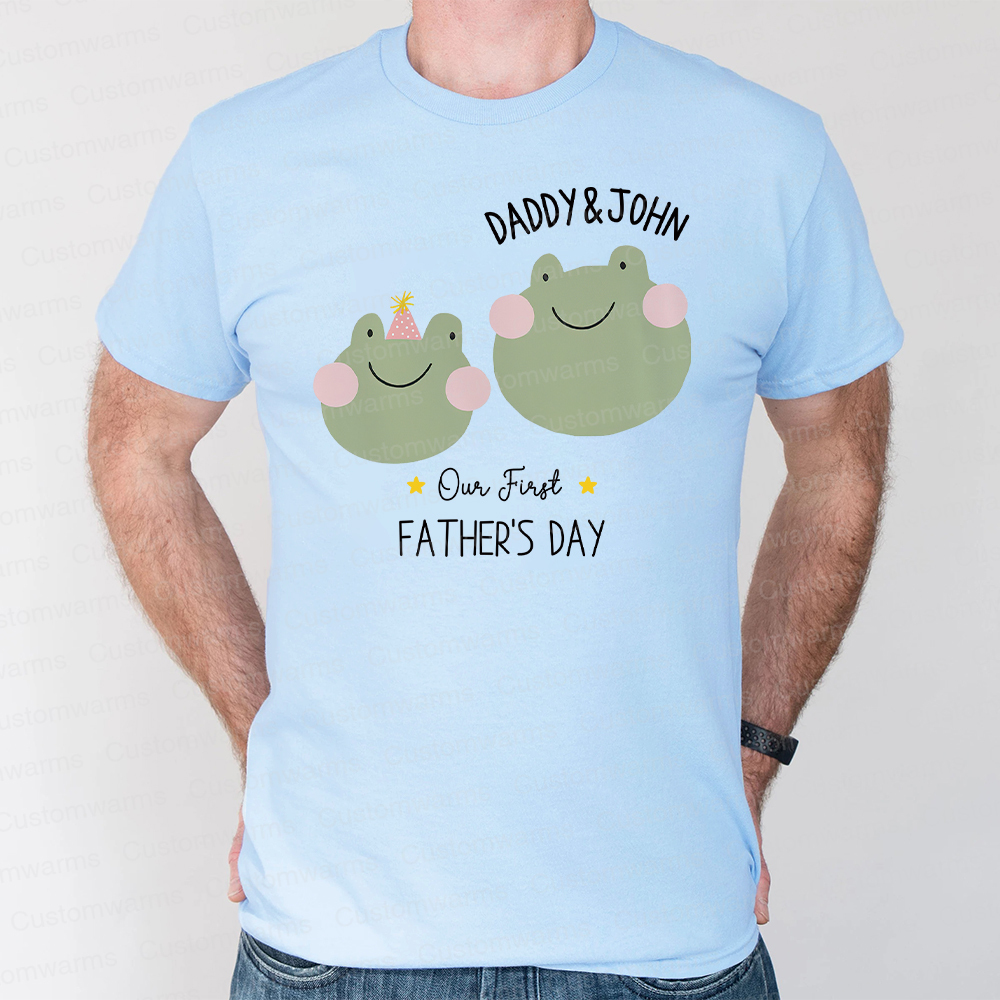 Personalized First Father's Day Daddy and Baby Outfit | CWFamily80