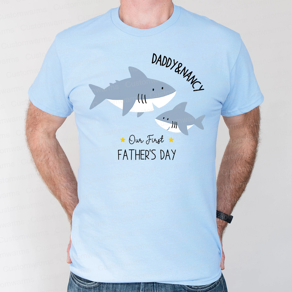 Personalized First Father's Day Daddy and Baby Outfit | CWFamily81