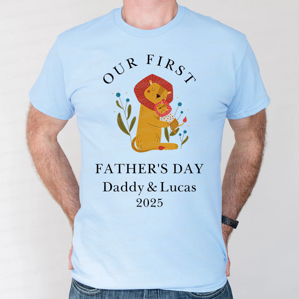 Personalized First Father's Day Daddy and Baby Outfit | CWFamily83