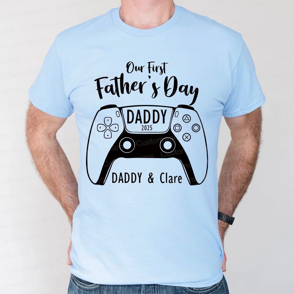 Personalized First Father's Day Daddy and Baby Outfit | CWFamily85