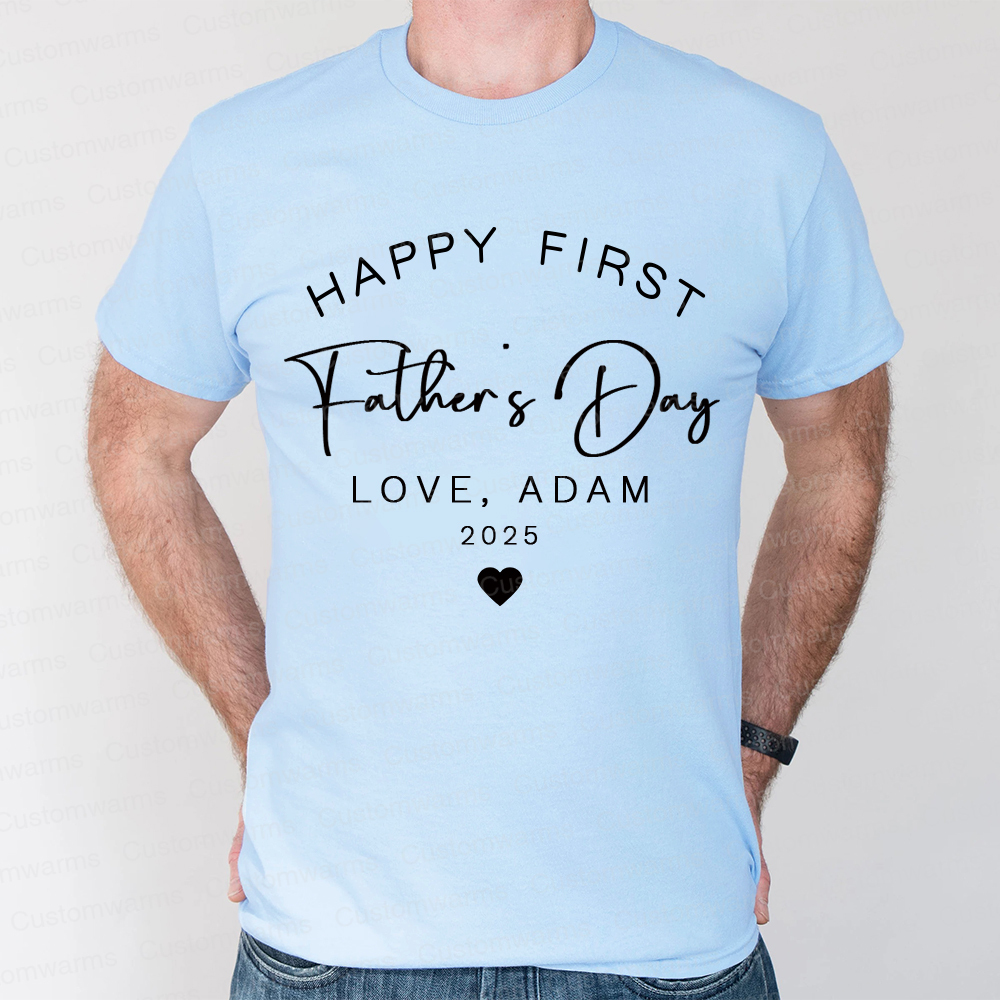 Personalized First Father's Day Daddy and Baby Outfit | CWFamily89