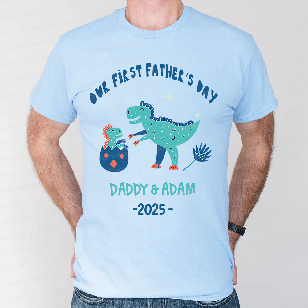 Personalized First Father's Day Daddy and Baby Outfit | CWFamily93
