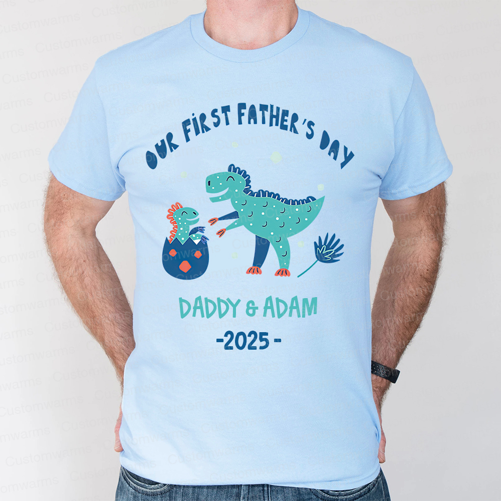 Personalized First Father's Day Daddy and Baby Outfit | CWFamily93