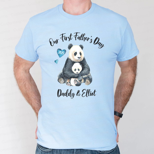 Personalized First Father's Day Daddy and Baby Outfit | CWFamily94