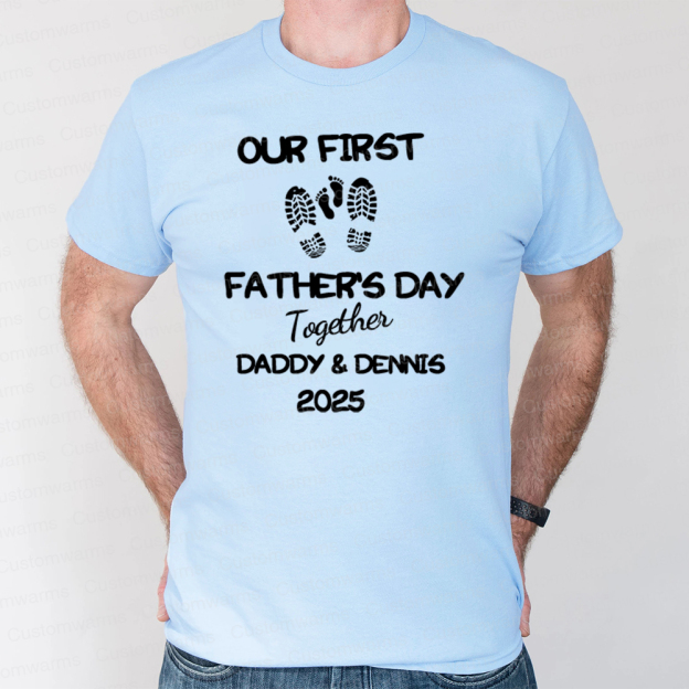 Personalized First Father's Day Daddy and Baby Outfit | CWFamily101