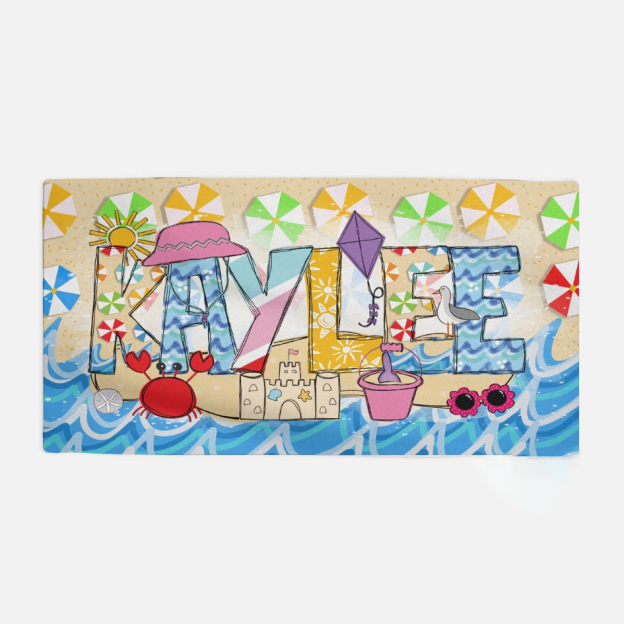 Personalized Lovely Kid Towel for Summer & Beach | CWTowel162