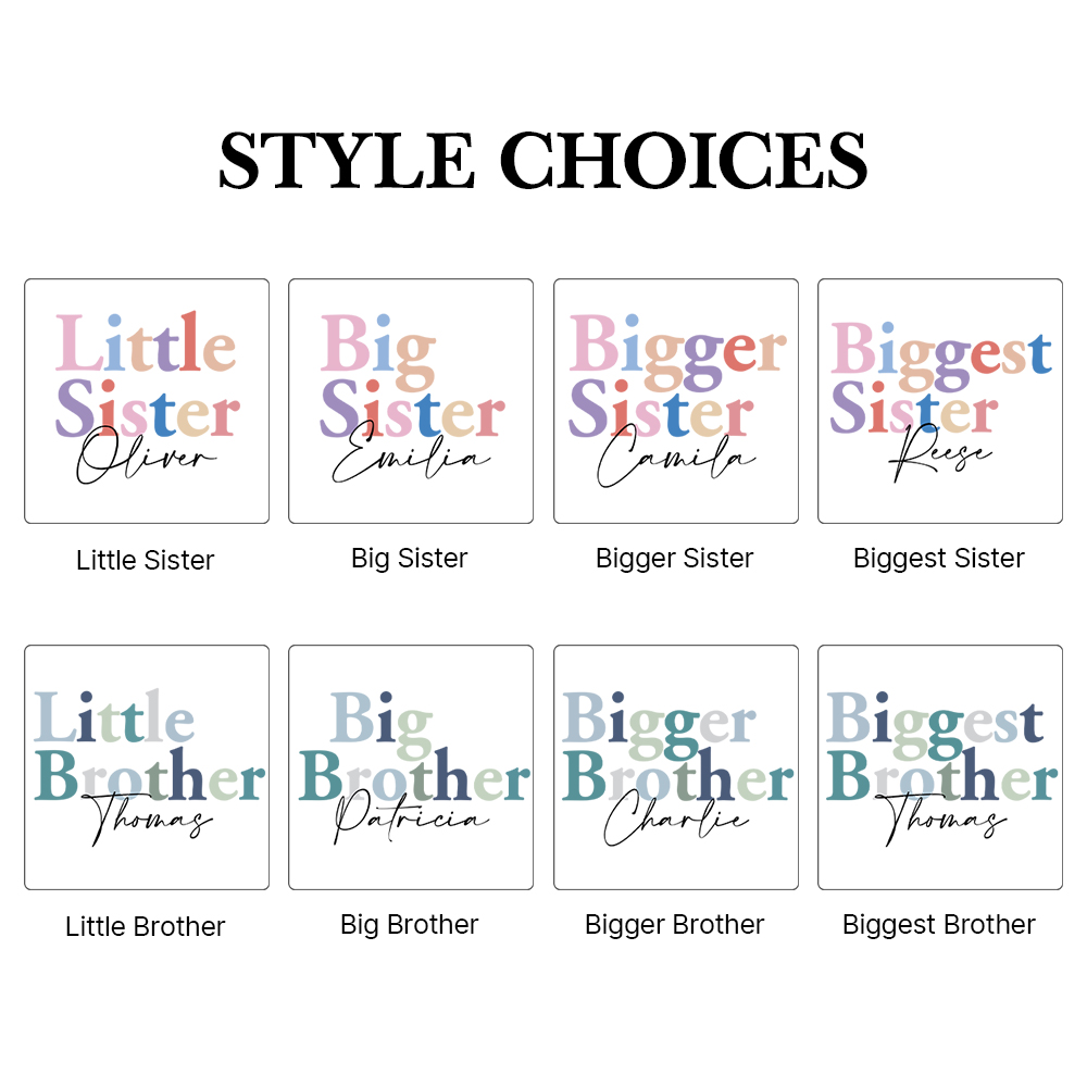 Personalized Matching Sibling Shirts | CWSibling01