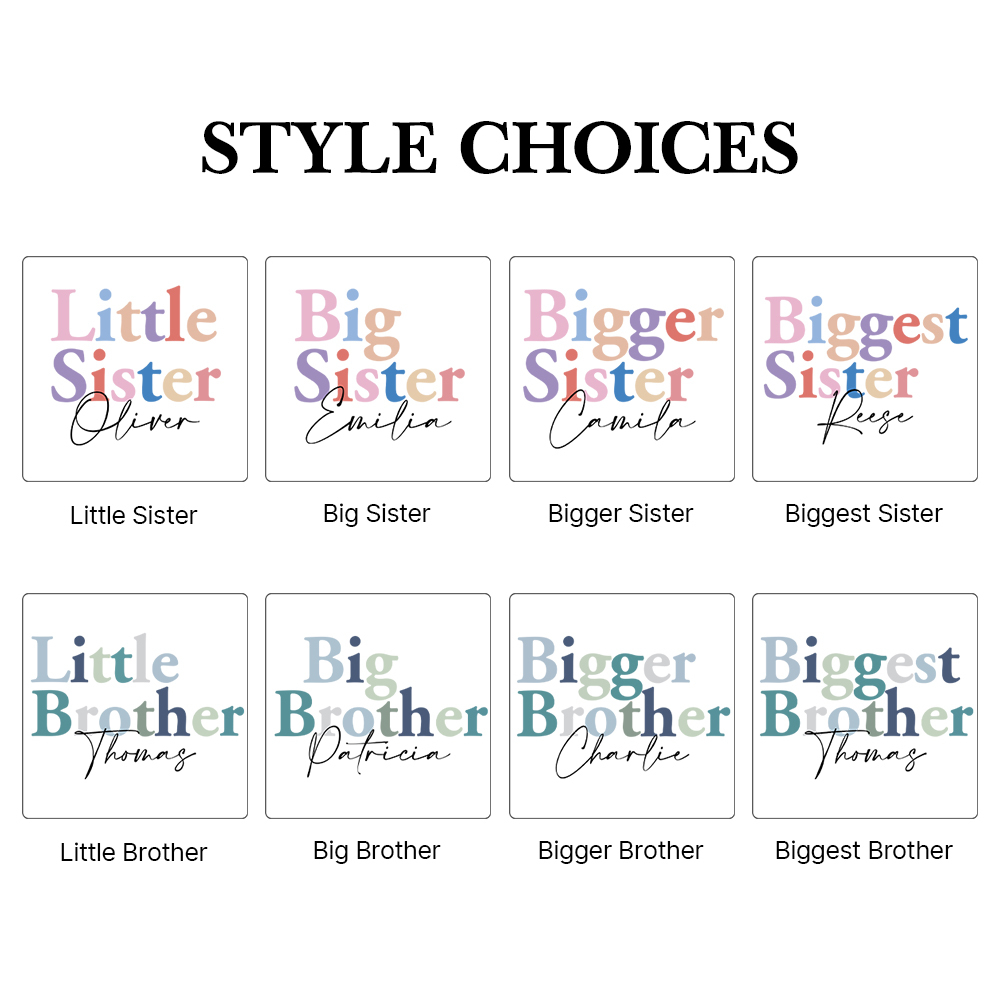 Personalized Matching Sibling Shirts | CWSibling01