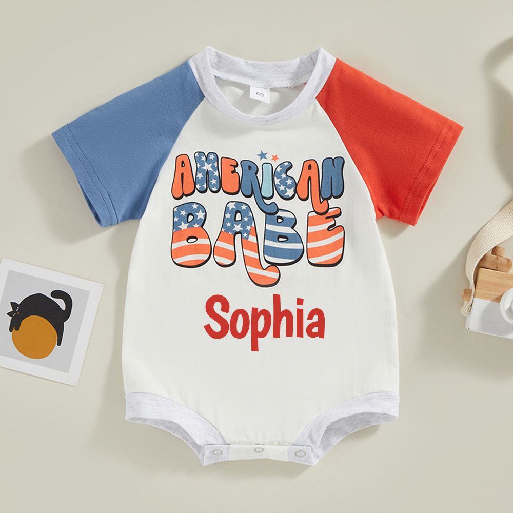 Personalized 4th of July Independence Day Romper | CWBaby229